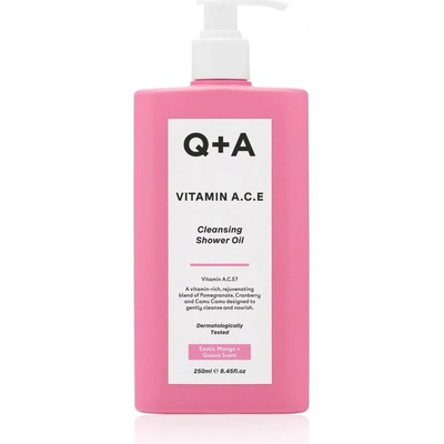 Q+A Sprchový olej s vitamínom A C a E 250 ml