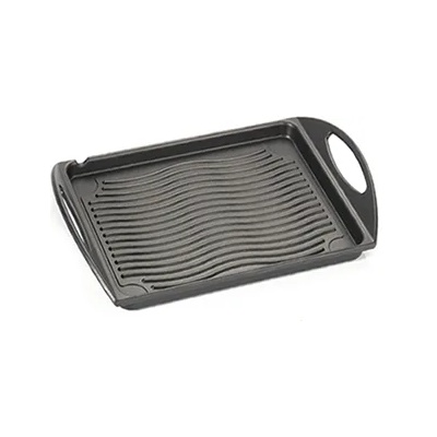 Antik Ars ИТ-90.47 Тава 26х34хh5cm с дръжки ОРЕБРЕНА (014415)