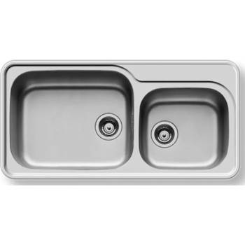 Image 1 of Pyramis SPACE PLUS (96х48) 2B Гладко, Мивки за кухни иноксови