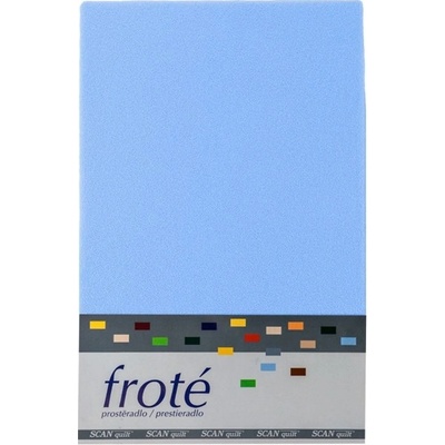 Scanquilt plachta froté svetlá modrá 90x200