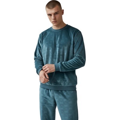 N-feel pánske mikroplyšové pyžamo MAX tyrkysová