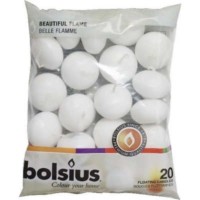 Bolsius Plovoucí svíčka 30g bílá 20 ks – Zboží Dáma