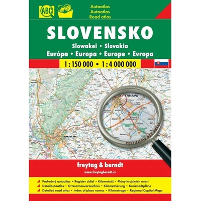 Slovensko bez brýlí autoatlas 1:150 000