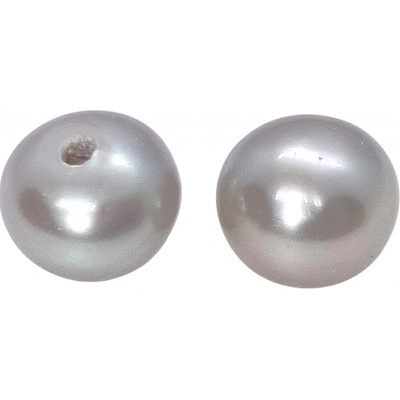 Perla sladkovodní přírodní šedá 5,5-6mm polovrtaná - 2kusy PP 099-2