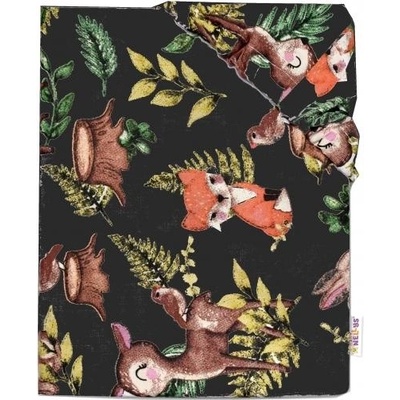 Baby Nellys bavlna prestieradlo Dúha pastelová/biela 70x140