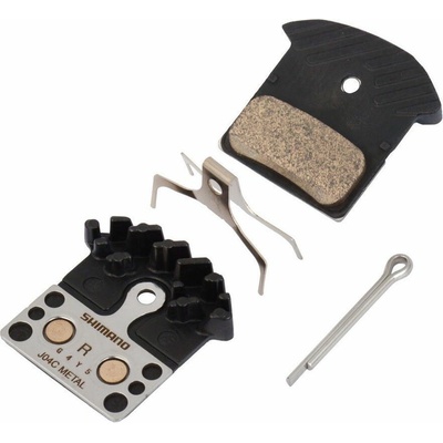 SHIMANO brzdové destičky J04C kovové s chladičem MTB