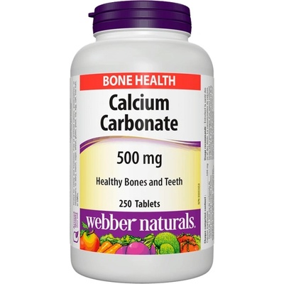 Webber Naturals Calcium Carbonate 500 mg [250 Таблетки]