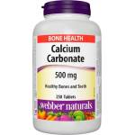 Webber Naturals Calcium Carbonate 500 mg [250 Таблетки]