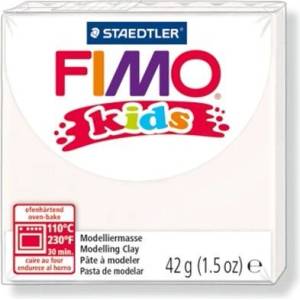 FIMO "Детски" пластилин 42 г, горим, бял (8030-0) (8030-0)
