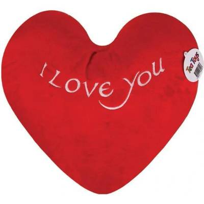 Tea Toys Плюшено сърце I Love You, 45 см, Червен