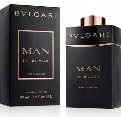 Bvlgari Man In Black parfumovaná voda pánska 100 ml plniteľný flakon