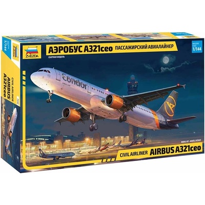 Zvezda Letadlo Airbus A321ceo stavebnice 1:144