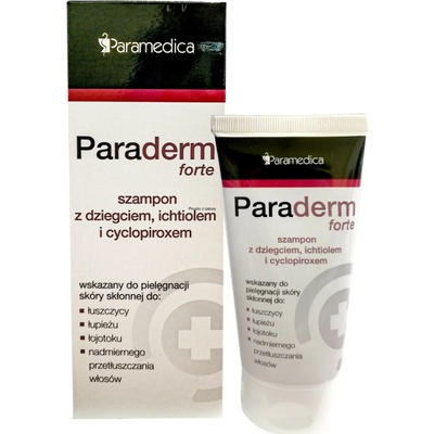 Paraderm forte Šampon s dehtem ichtyolem a cyklopiroxem 150 g