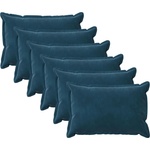 vidaXL Калъфка за възглавница 6 pcs HOUTEN Синьо 50 x 80 cm Кадифе (920050)