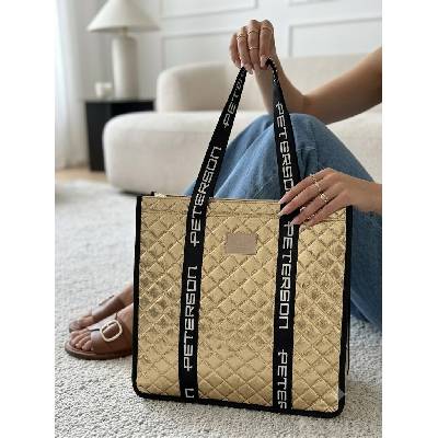 Peterson Veľká shopper kabelka na každý deň zlatá