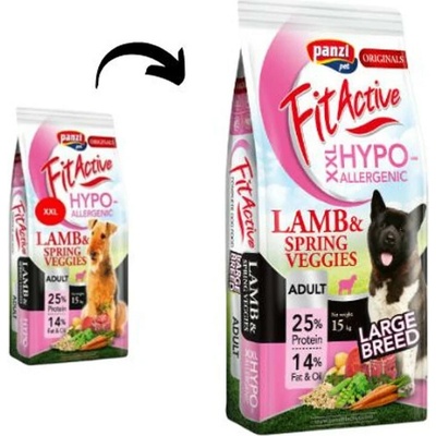 Panzi FitActive ORIGINALS Adult Hypoallergenic Lamb & Spring Veggies XXL 2 x 15 kg