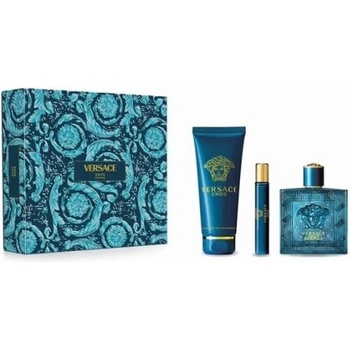 Image 1 of Versace Комплект за мъже Versace Eros - Parfum 100 мл + 5 мл + Душ гел 150 мл