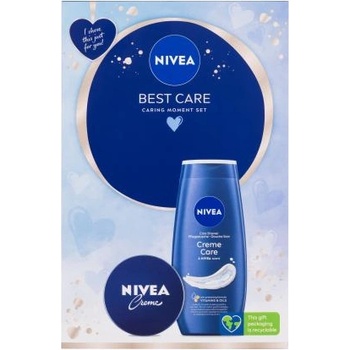 Nivea Creme Care подаръчен комплект: душ гел Creme Care 250 ml + универсален крем Creme 75 ml за жени