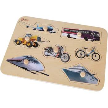 Image 1 of Classic World Дървен пъзел за деца - превозни средства