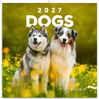 Poznámkový Psi nástěnný 2027