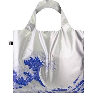 LOQI Чанта тип торба LOQI Museum Metallic Katsushika Hokusai The Great Wave сребриста (HO.WA.SI)