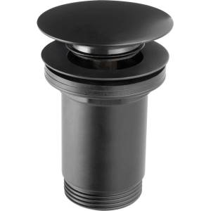 FDesign Kleome Click-Clack вентил за мивка матово черен с преливник (FD7-305-22)