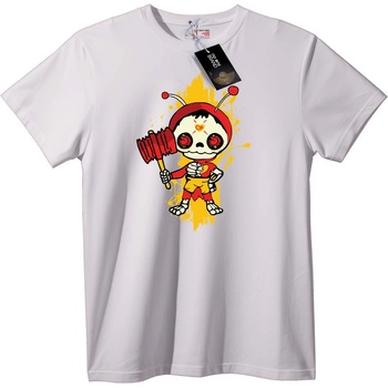 NOONEBRAND Тениска Череп с Чук - 7XL, White