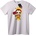 NOONEBRAND Тениска Череп с Чук - 7XL, White