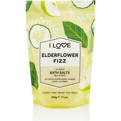 I Love kúpeľová soľ Elderflower Fizz (Bath Salts) 500 g