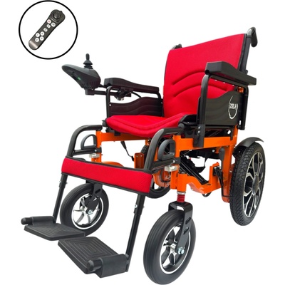 Zoela 6004 Elektrický skládací invalidní vozík Černý rám Černé polstrování