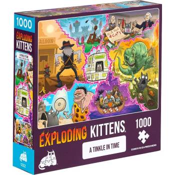 Exploding Kittens Пъзел Exploding Kittens от 1000 части - Звън във времето (PTINK-1K-6)