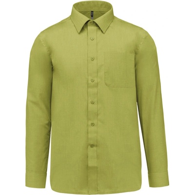 Kariban košile Jofrey dlouhý rukáv K545 zelená lime burnt