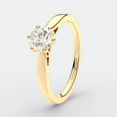 Briliantový zásnubný prsteň 0,45ct R057ž