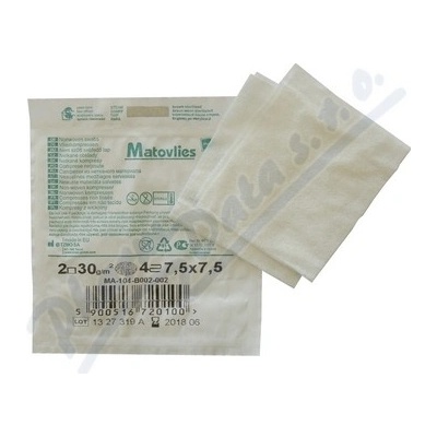 Matovlies 7.5 x 7,5 cm 2 ks kompresy net.text.30 g 4V
