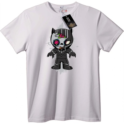 NOONEBRAND Тениска Череп Цвете Вампир - XL, White