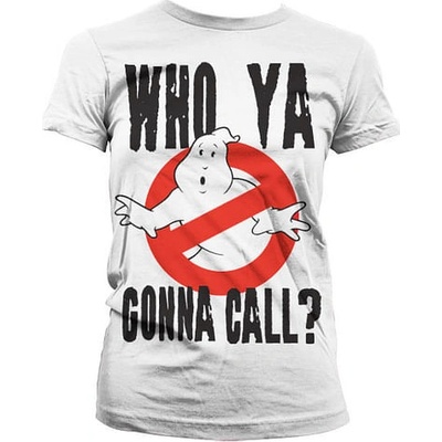 Imago Dámské tričko Ghostbusters Who Ya Gonna Call bílá