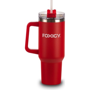 FOXIGY Термочаша за кола със сламка 1200 мл Cherry