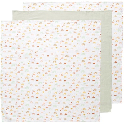 Bebe-Jou Mušelínová 70 x 70 cm set Rainbow Sky 3 ks