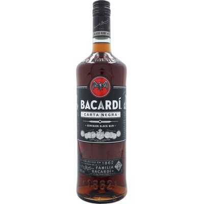 Bacardi Carta Negra 40% 0,7 l (čistá fľaša)