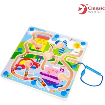 Image 1 of Classic World Дървена игра с магнити Трафик - Classic World