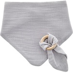 BabyJem Муселинов лигавник с гризалка BabyJem - Grey (736) - baby