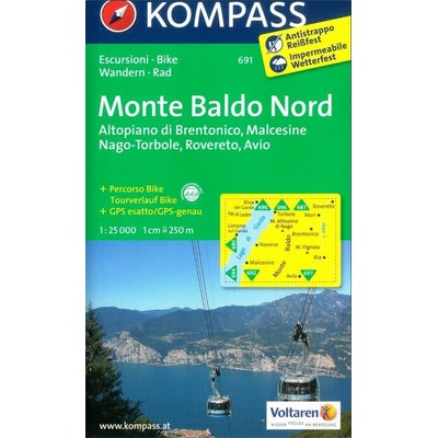 Kompass Karte Monte Baldo Nord