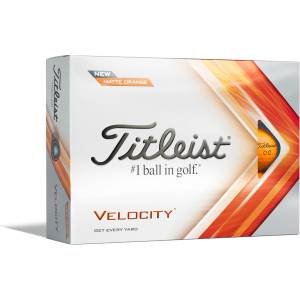 Titleist Velocity 12 Pack Golf Balls - Orange