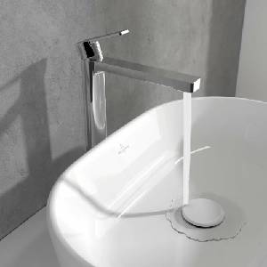 Villeroy & Boch Висок смесител за умивалник Villeroy&Boch Architectura, едноръкохватков, гланциран хром, с Push-Open клапан (TVW10300500061)