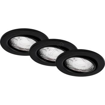 Briloner - К-кт 3x LED Лампа за вграждане в баня 1xGU10/5W/230V IP23 черен (BL1238)