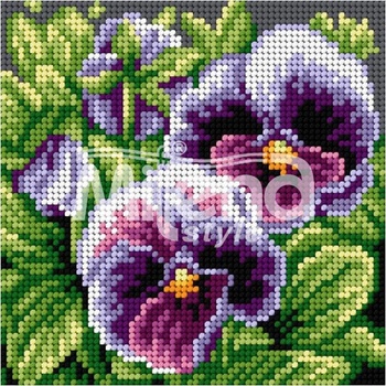 Image 1 of Milena Style Гоблен с щампа Теменужки без конци