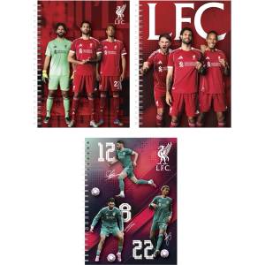 LIVERPOOL Спирален тетрадник с линии liverpool a/5, 70 листа