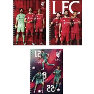 LIVERPOOL Спирален тетрадник с линии liverpool a/5, 70 листа
