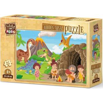 Image 1 of Art Puzzle Дървен пъзел Art Puzzle от 25 части - Каменната ера (5868)