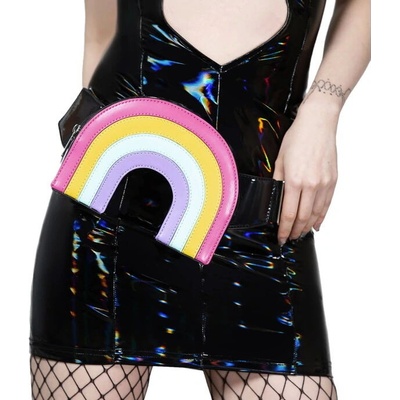 Killstar kabelka taška Electric Rainbow Black KSRA008996
